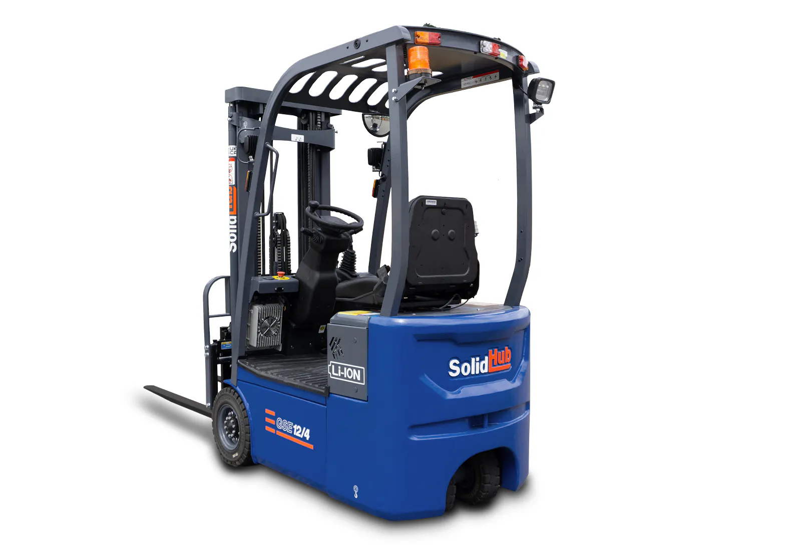 Chariot élévateur électrique SolidHub GSE12/4 – 1,2 T – 4,35 m – Li-Ion – Image 6