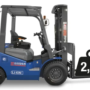 Chariot élévateur électrique SolidHub GSE25/5 – 2,5 T – 4,80 m – Li-Ion