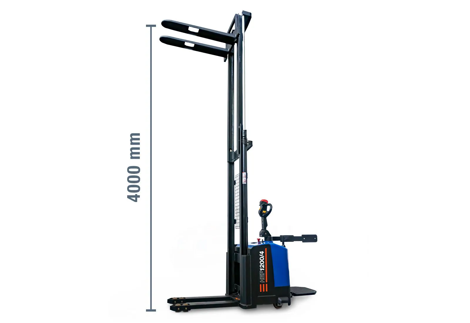 Gerbeur électrique autoporté SolidHub HEF1200/4 – 1,2 T – 4,00 m – Plateforme conducteur – Image 5